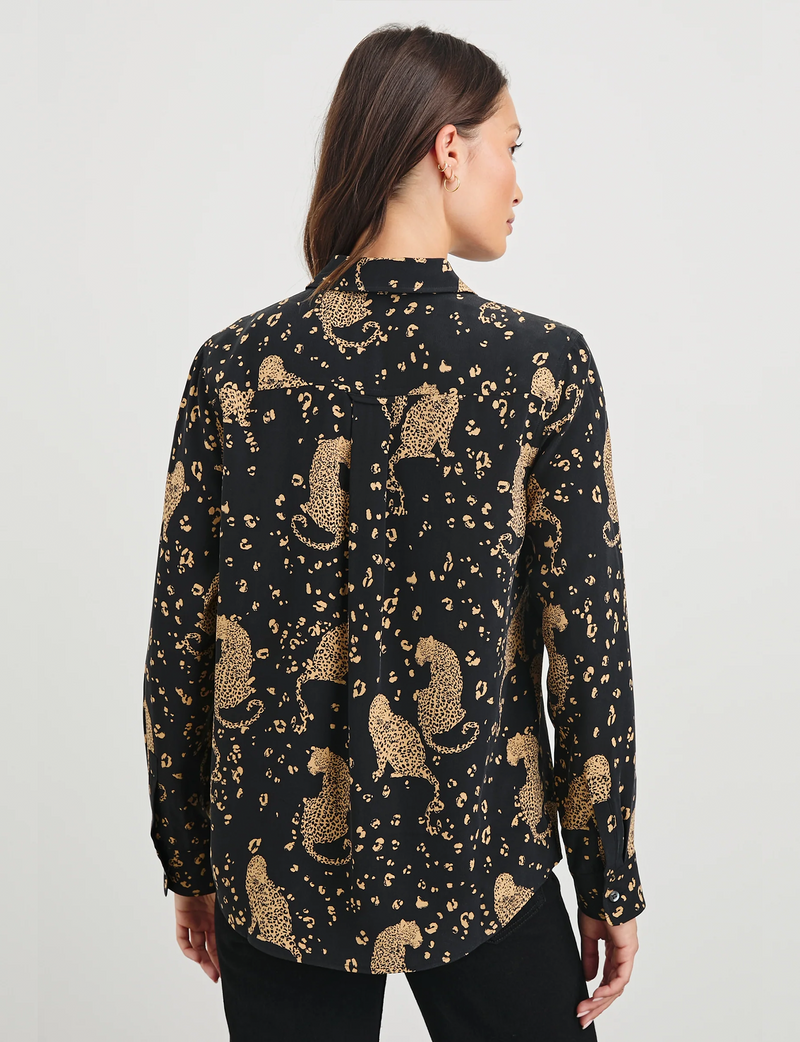 Kate Blouse, Noir Leopard