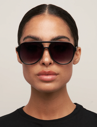 Stevie Sunglasses, Black/Smoke Fade