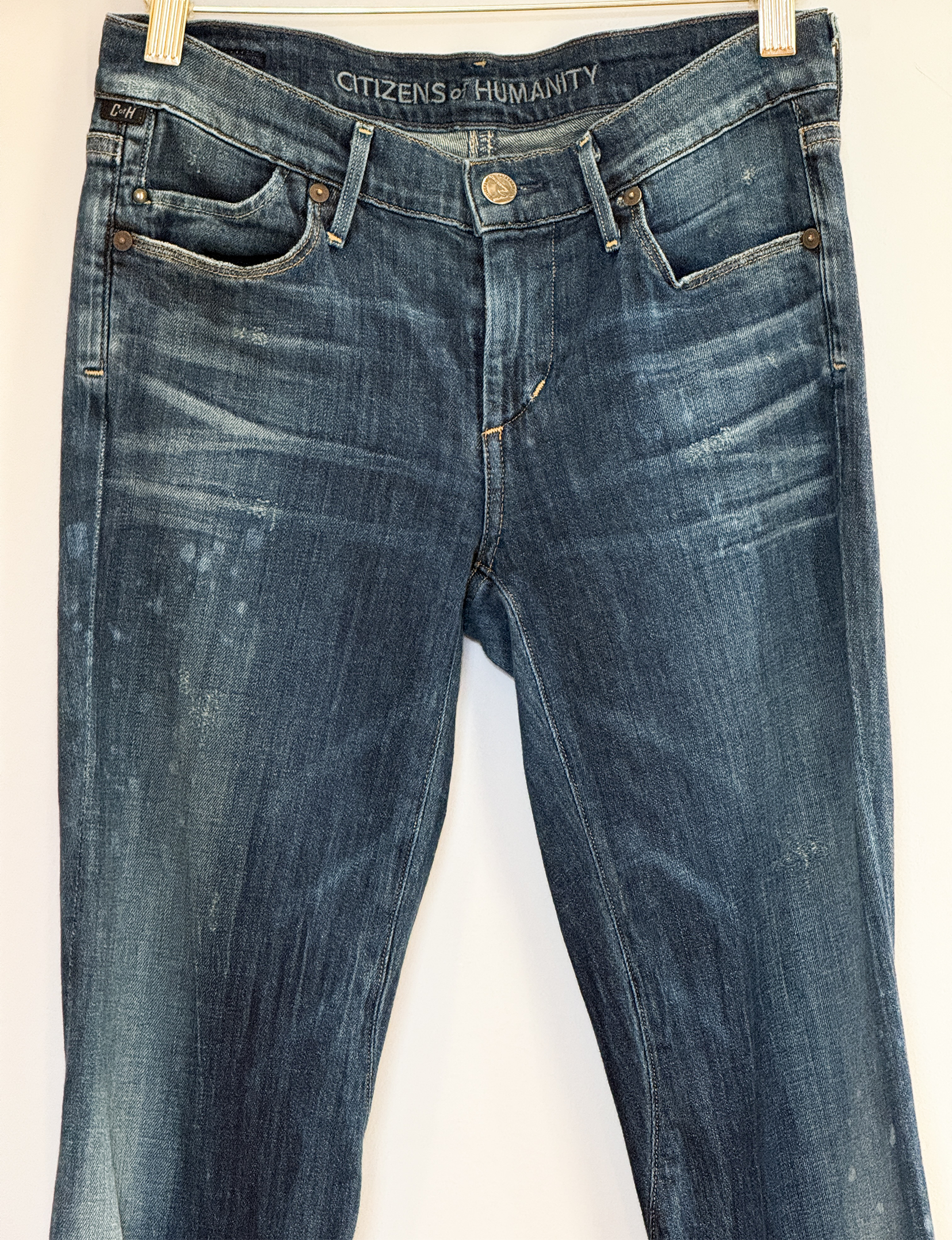 Citizens Of Humanity Indigo #002 Low Waist Flared Jeans