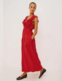 Beaux Maxi Dress, Tomato