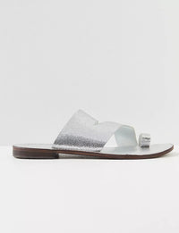 Abilene Toe Loop Sandal, Silver