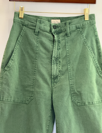Mother Denim The Wrapper Patch Pant, Army