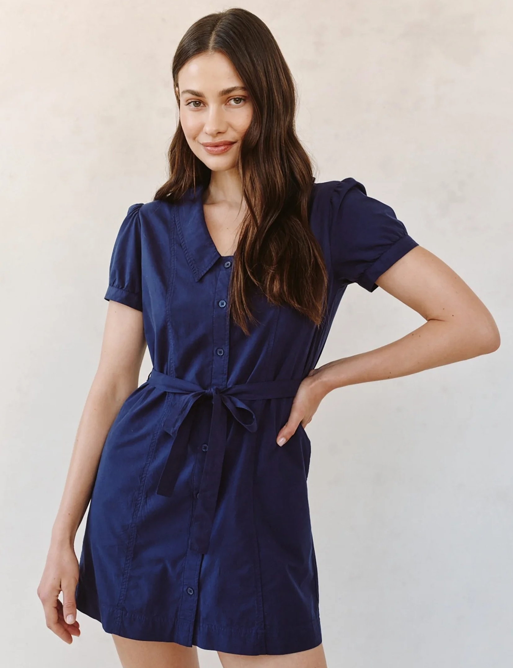 Puritan Dress, Noir Navy