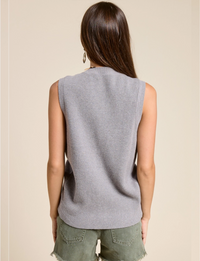 Vicki Sweater Vest, Heather Grey