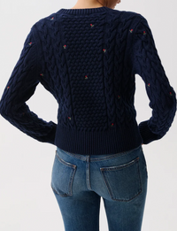 Shana Cable Sweater, Soft Night