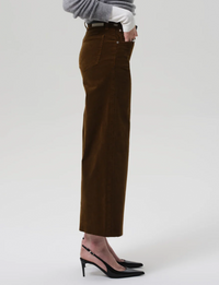 Lyra Cropped Wide Leg, Manuka Corduroy