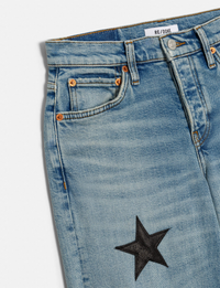 Mid Rise Wide Leg, Opal Indigo Star