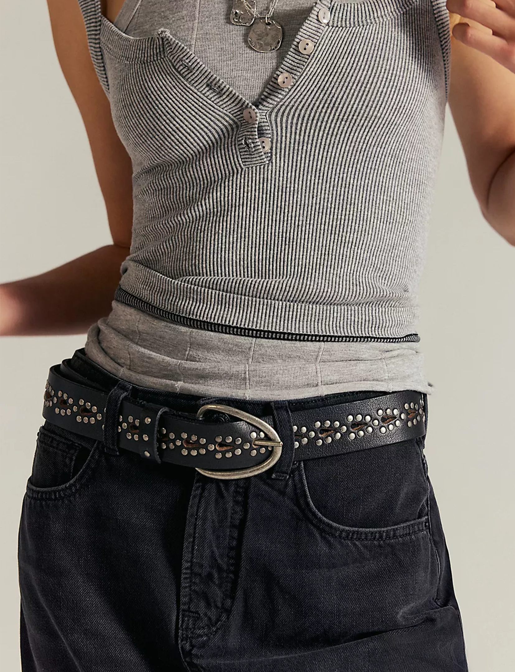 WTF Preston Stud Belt, Black