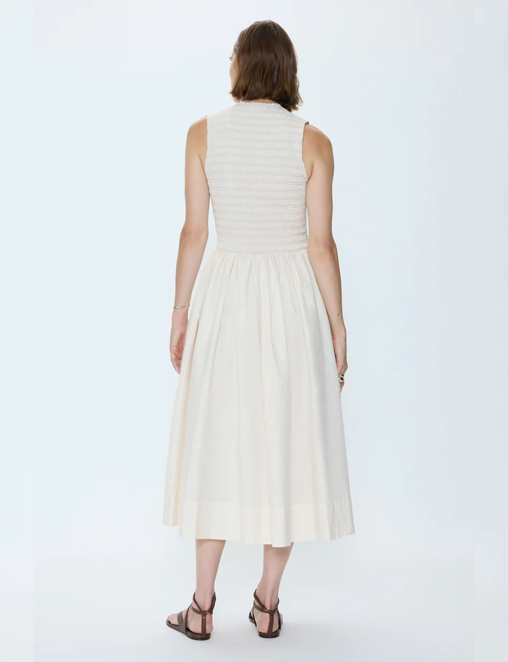 Gladys Dress, Oyster Shell