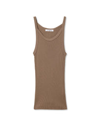 Annie Recycled Tank, Mocha
