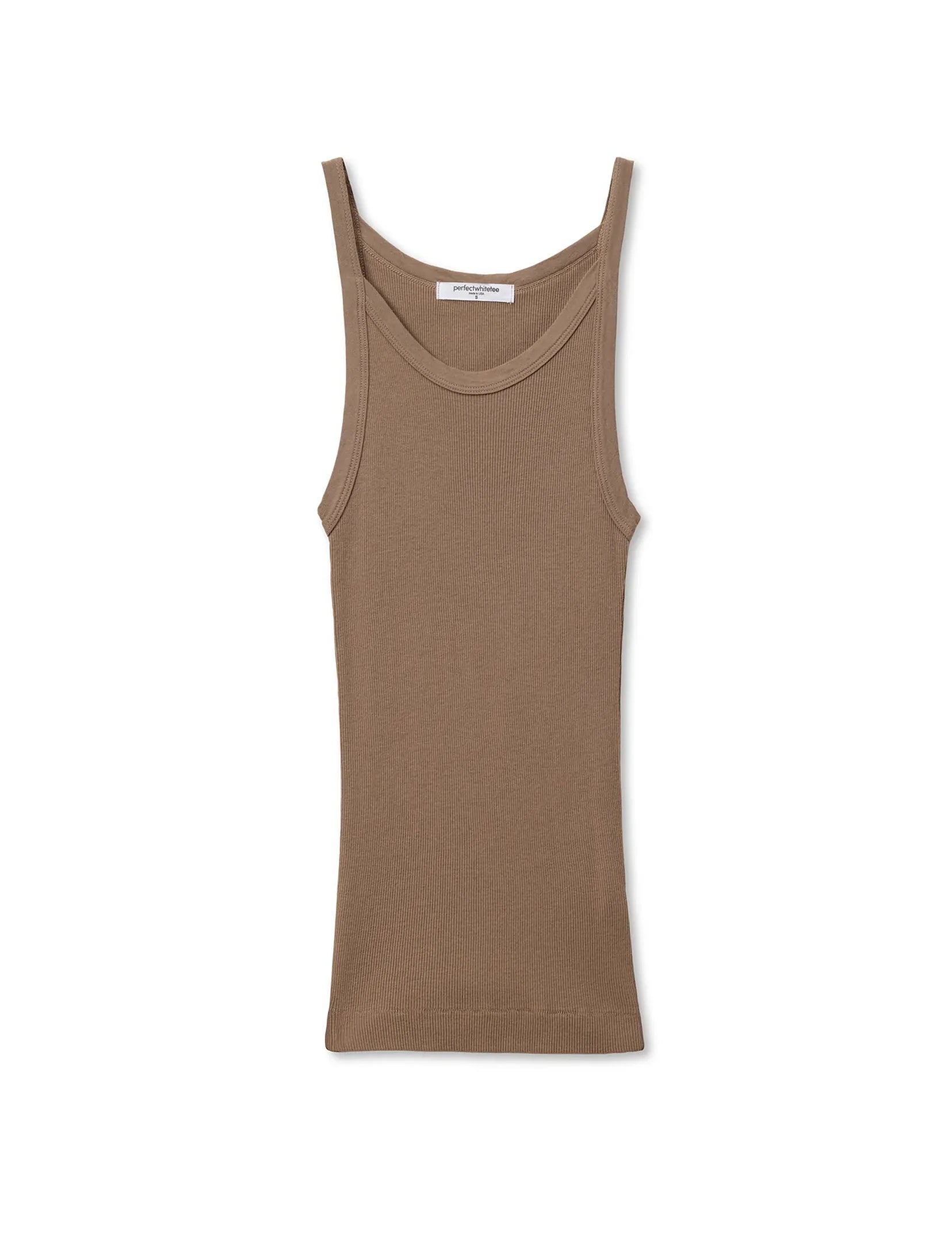 Annie Recycled Tank, Mocha
