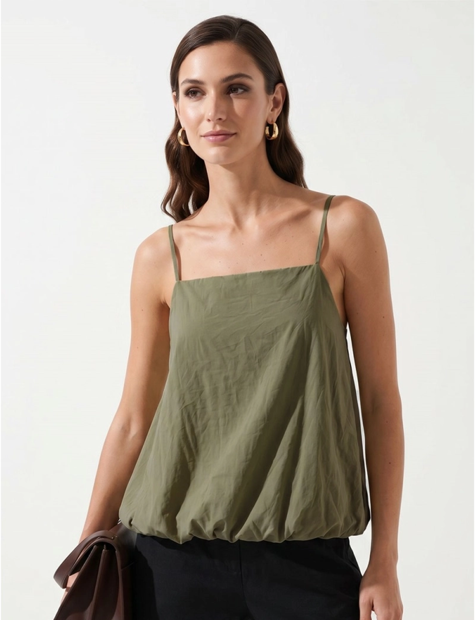 Bubble Cami, Light Olive