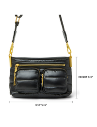 Double Trouble Bag, Pearl Black