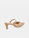 Kanika Mid Heels, Tan Suede