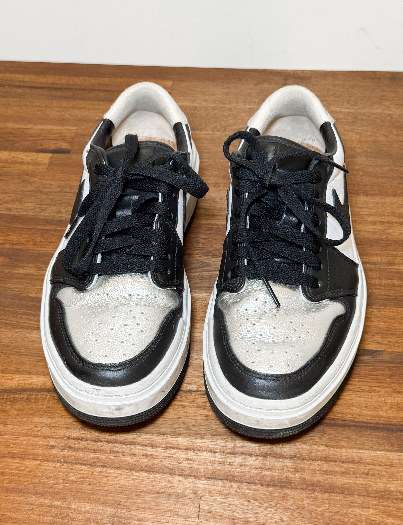 Nike Dunk Low Platform Sneakers, Silver