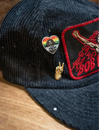 Bob Marley Corduroy Hat, Black