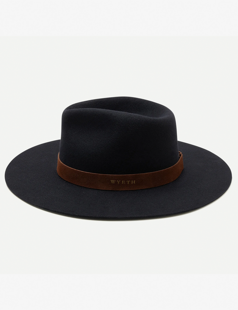 River Fedora, Black/Brown