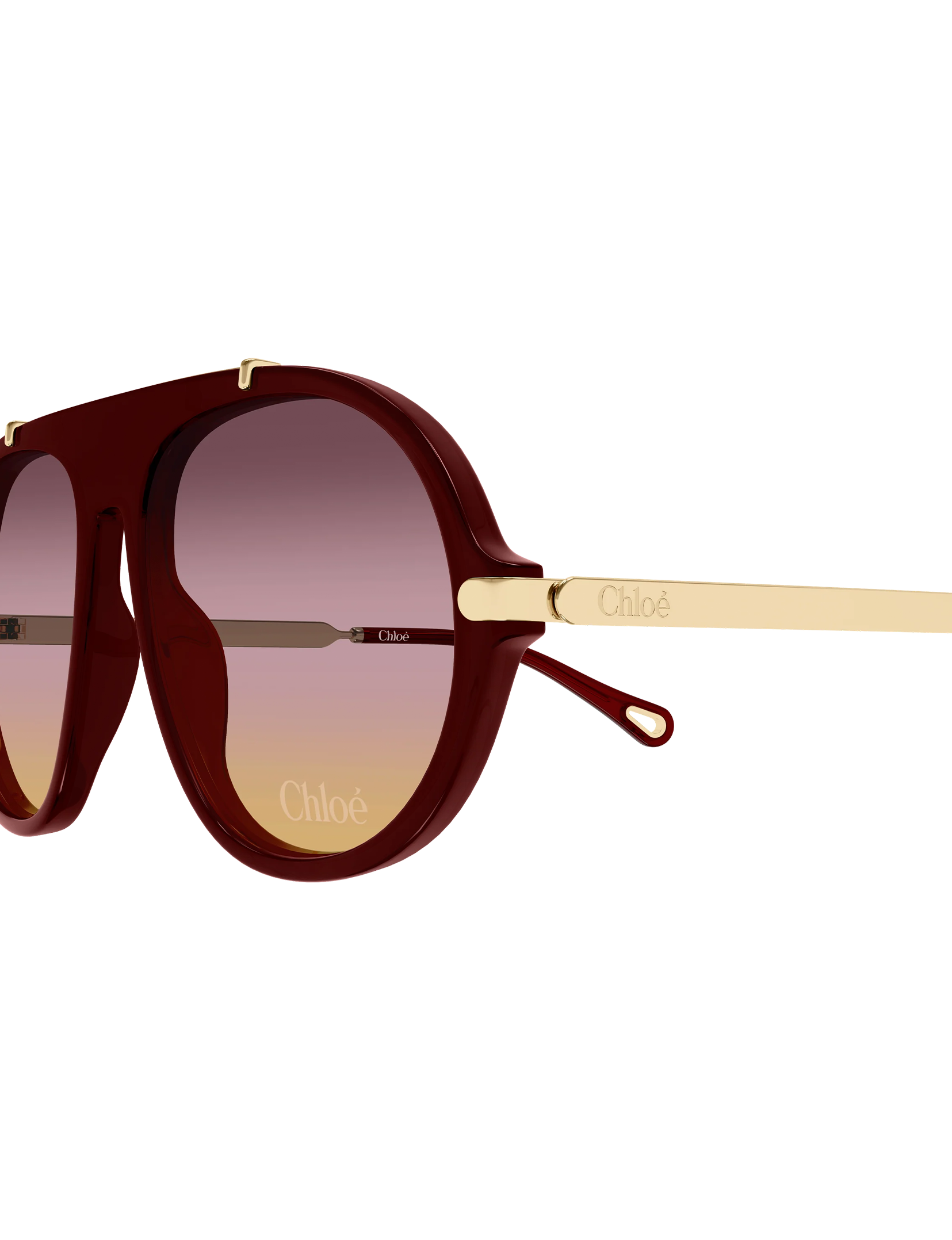 CH0357S 004 Sunglasses, Burgundy/Gold/Pink