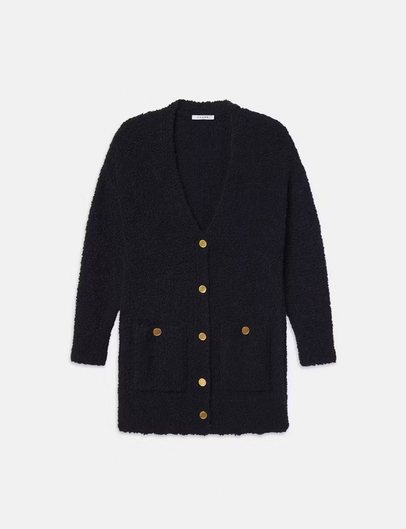 Boyfriend Bouchle Cardi, Navy