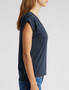 Easy V-Neck Tee, Navy