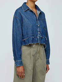 Leipsic Tiered Shirt, Blue