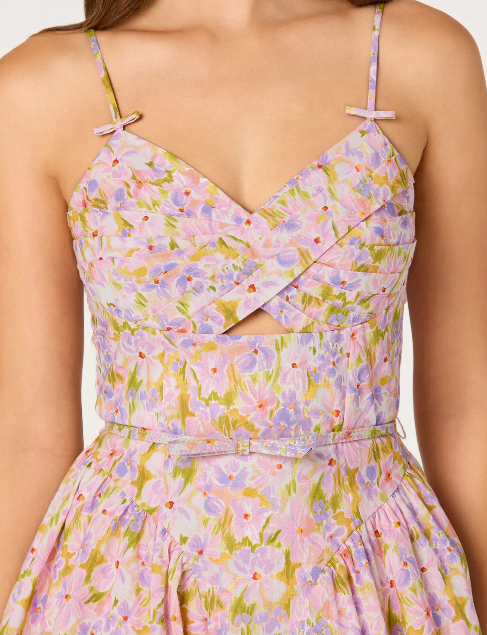 Isha Dress, Pink/Lilac Floral