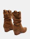 Taos Slouchy Bootie, Tan Suede