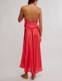 Petal Party Midi Dress, Tart Berry