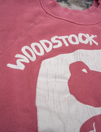 Woodstock Festival Short Sleeve Sweatshirt, Wine