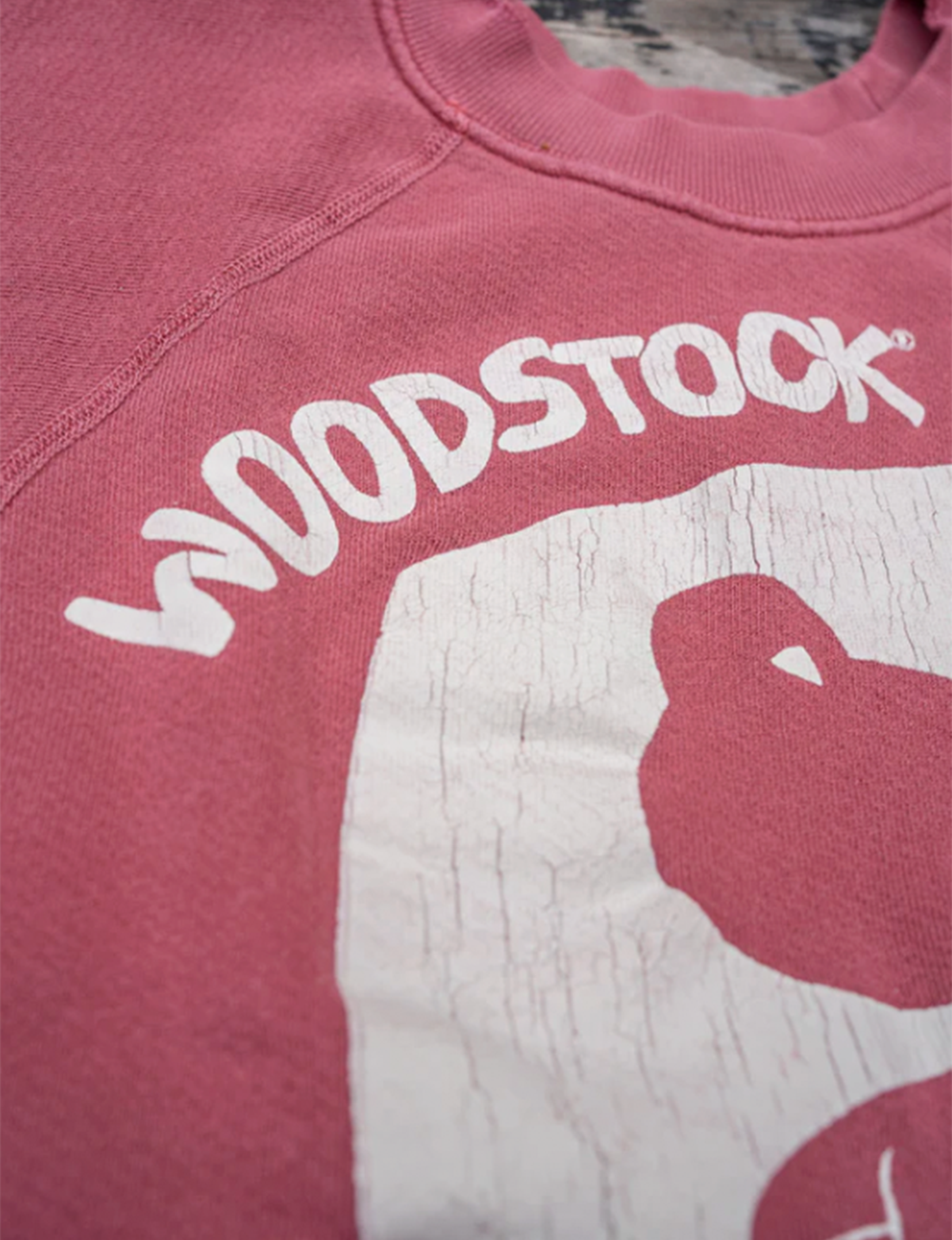 Woodstock Festival Short Sleeve Sweatshirt, Wine