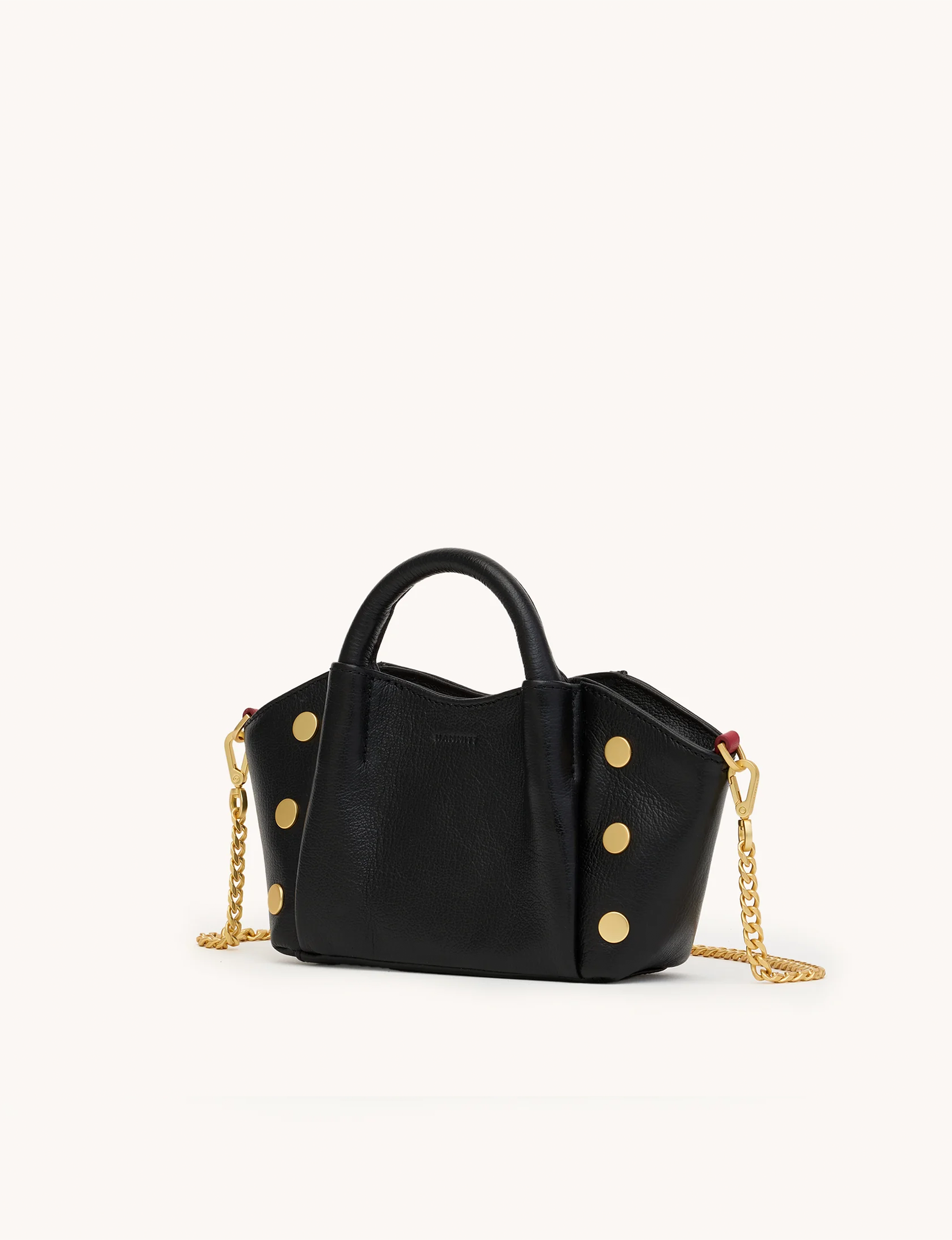 Paul Mini Handbag, Black/Brushed Gold