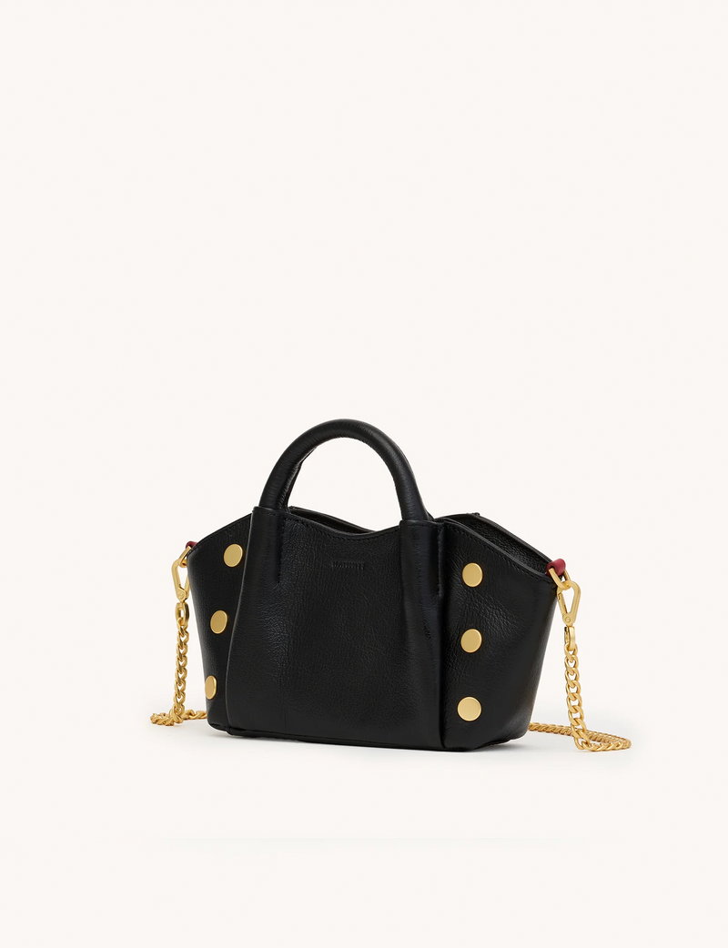 Paul Mini Handbag, Black/Brushed Gold