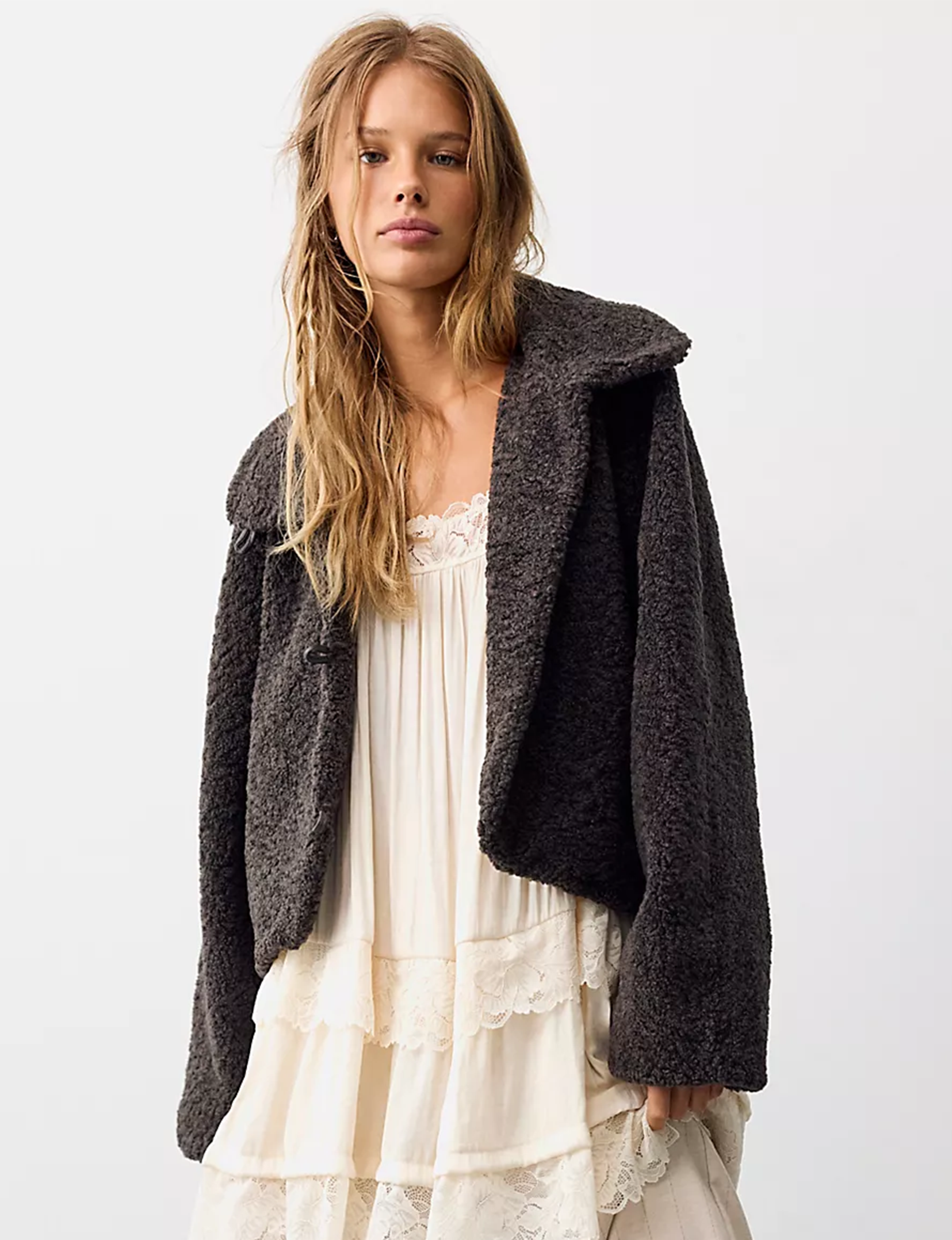 Softest Touch Jacket, Charcoal/Grey