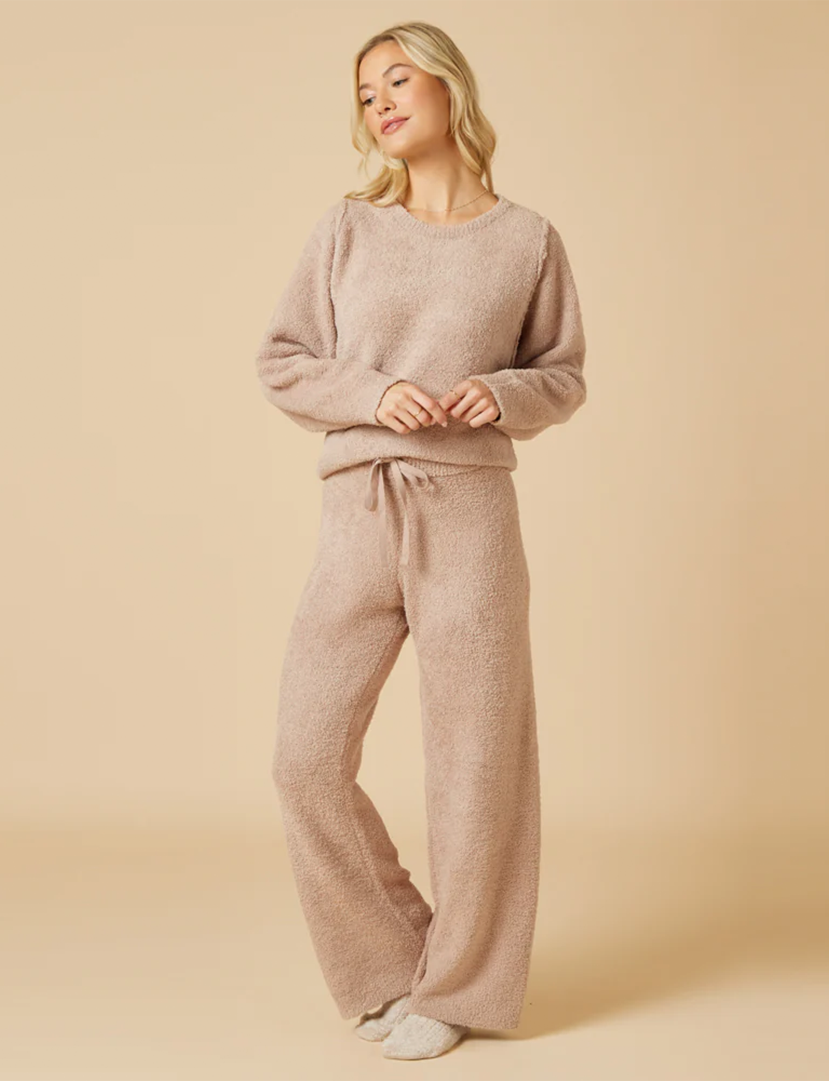 Marshmallow Reverse Seam Bracelet Lounge Set, Coco