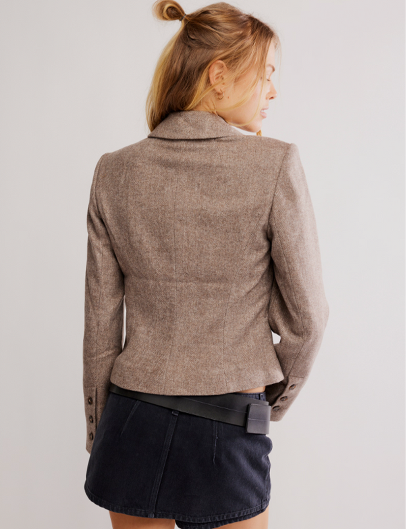 Whip Smart Blazer, Ivory