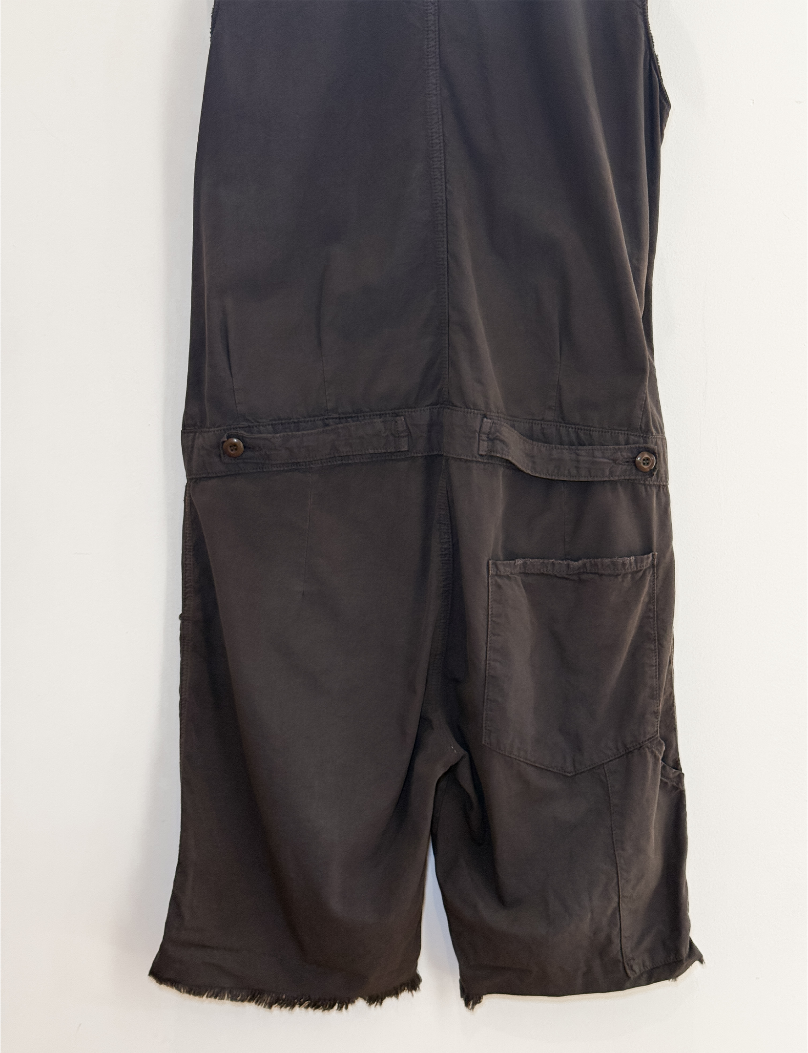 NSF Sleeveless Utility Romper, Faded Charcoal