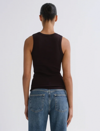Poppy Scoop Neck Tank, Eggplant
