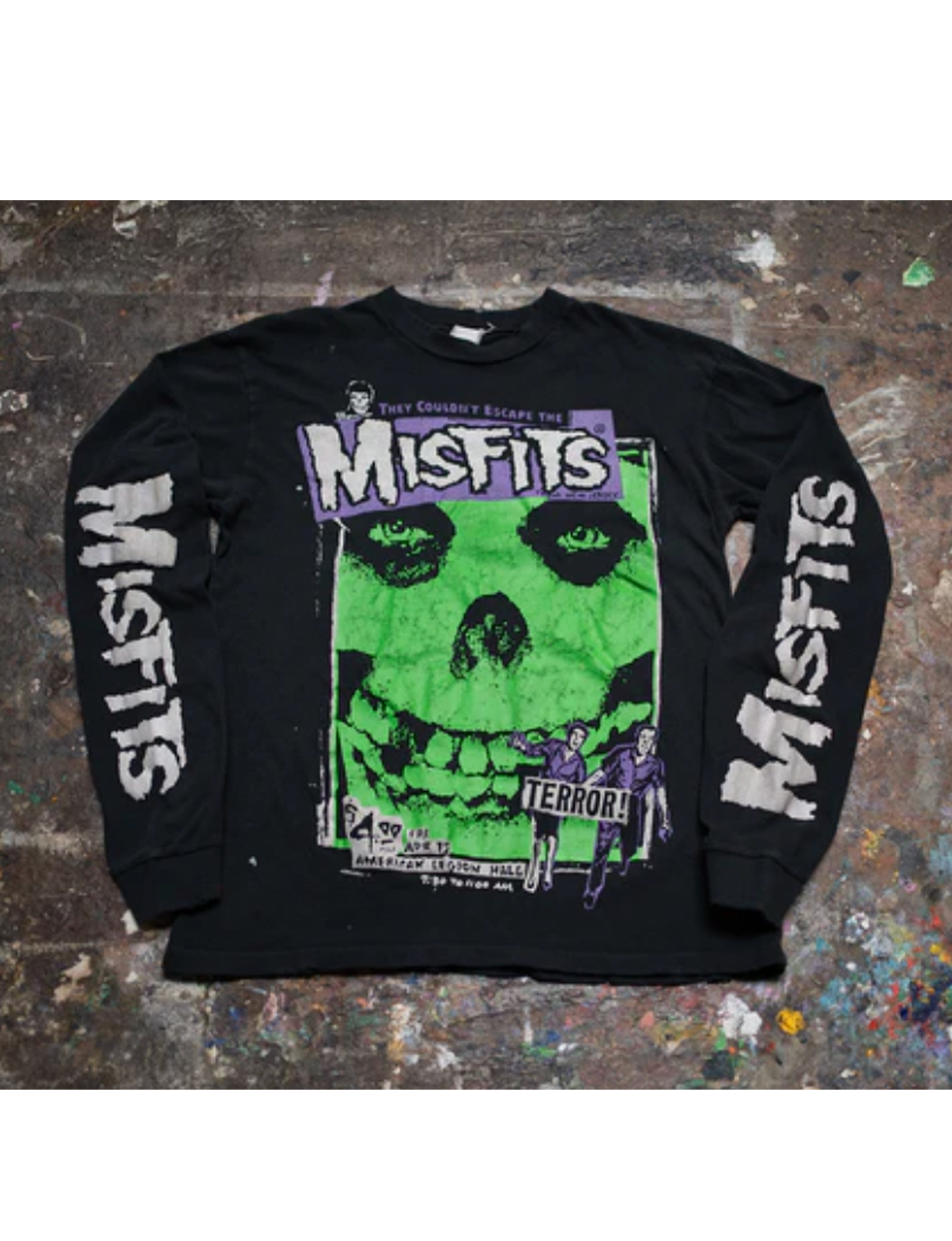 Couldn't Escape the Misfits L/S Tee, Coal