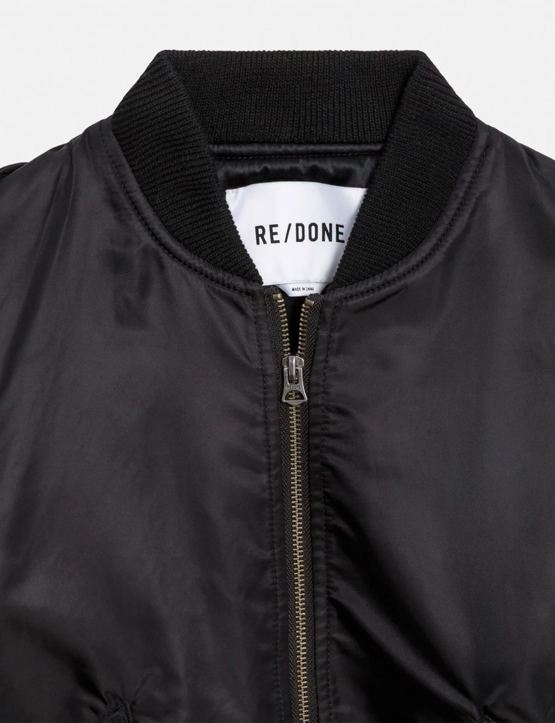 Classic Bomber Jacket, Black