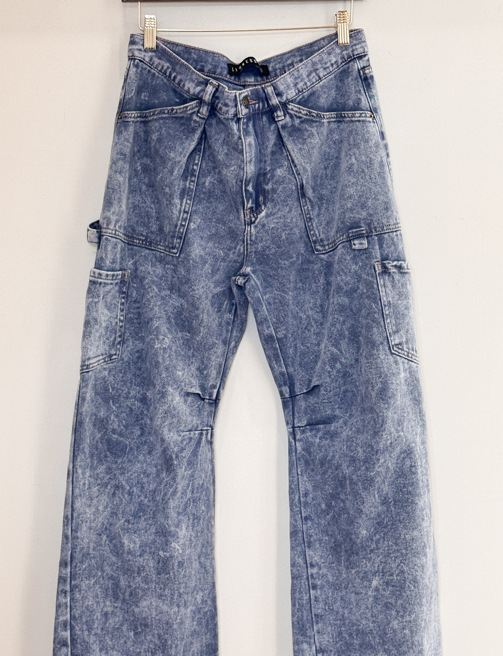 Lioness Miami Vice Cargo Pant, Acid Wash