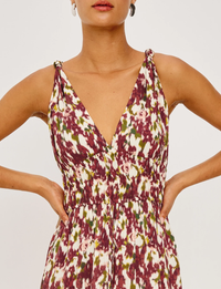 Marciana Dress, Cardinal Floral