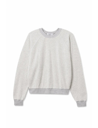 Oversized Ziggy Inside Out Sweatshirt, Heather Grey