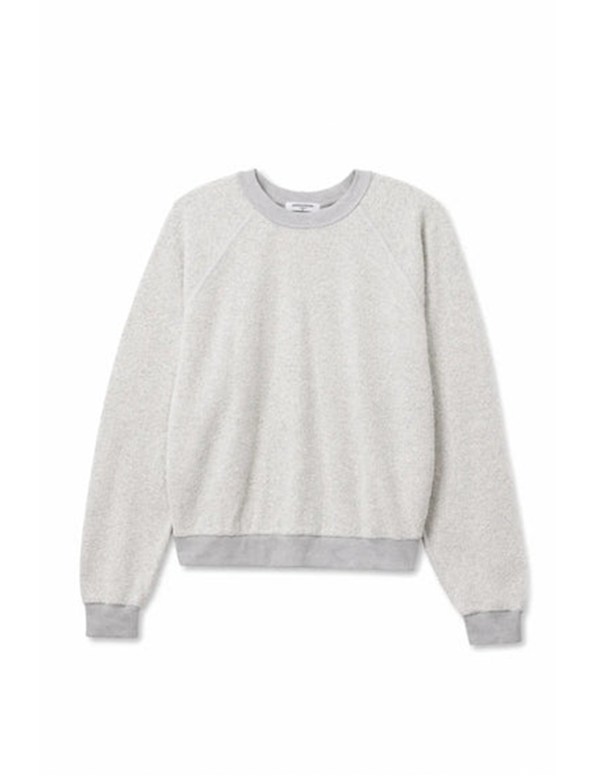 Oversized Ziggy Inside Out Sweatshirt, Heather Grey