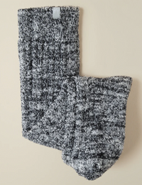Slouchy Cozy Socks, Heather Black