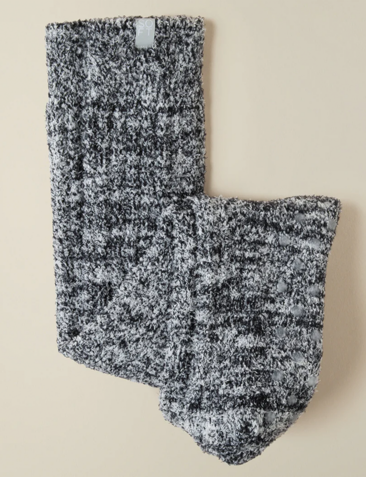 Slouchy Cozy Socks, Heather Black