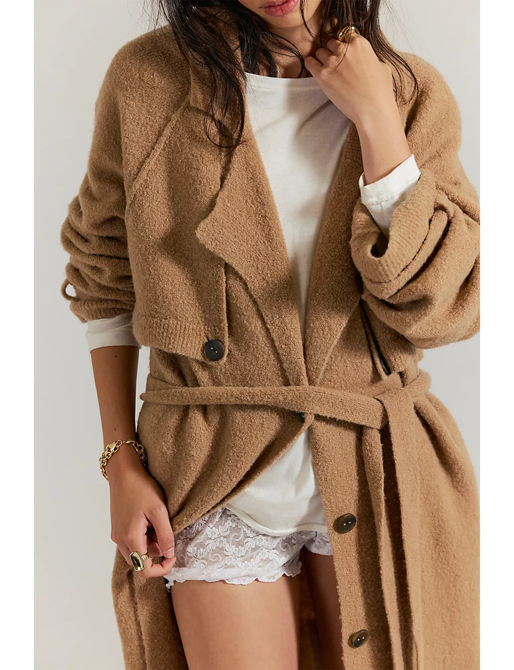 WTF Trespass Maxi Cardi, Morning Sand