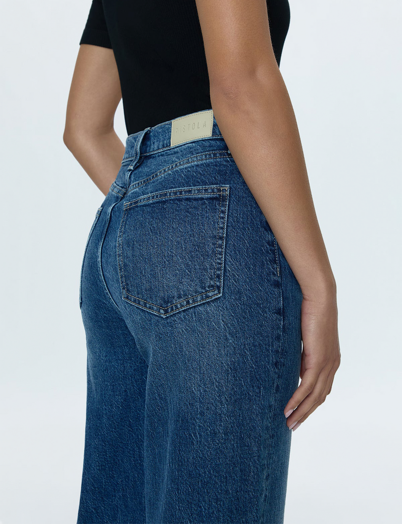 Lana Crop Wide Leg Denim, Palladium