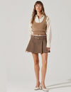 Guinevere Layered Sweater, Brown Combo