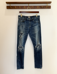 Citizens Of Humanity Corey Distressed Straight Leg Jean, Dark Wash