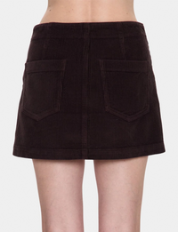 Uma High Rise Mini Skirt, Mocha